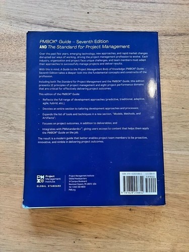 7th Edition PMBOK Guide to the PM Project Management Body of Knowledge Paperback - Picture 2 of 4