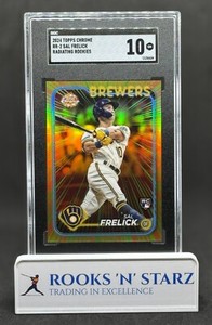 SAL FRELICK 2024 TOPPS CHROME Radiating Rookies Grade 10 - Milwaukee Brewers
