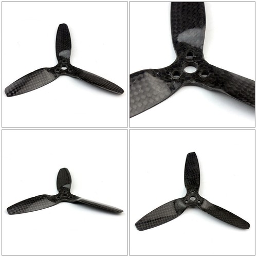 4pcs Carbon Fiber 3-Blade 5042 Propeller Props CW/CCW For Parrot Bebop 3.0 Drone - Picture 7 of 10