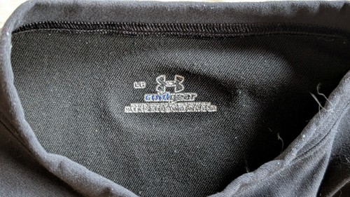 Under Armour Cold Gear Mock Long Sleeve Shirt Size Small S Mens Black - Picture 2 of 7
