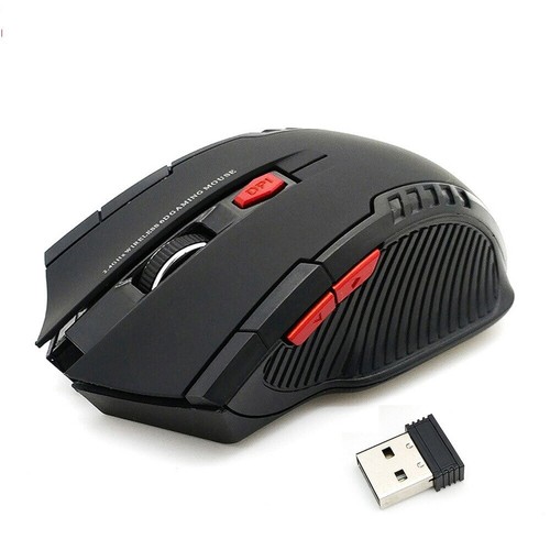 Wireless Gaming Mouse 2.4GHz Optical with USB Receiver 1200DPI Mice for Lap pc - Picture 2 of 12
