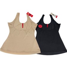 Spanx Cami Tank Top Open Bust Slimming Control Stretch Shapewear Slimplicity 309