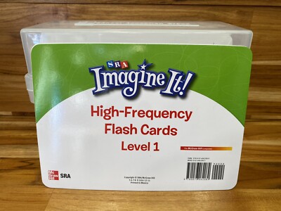 SRA Level 1 (Ages 6-7) High-Frequency Word Flash Cards Large 5x7 Size Imagine It