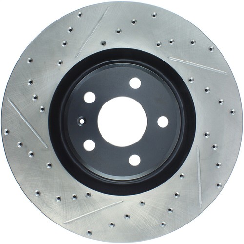 StopTech 127.33134R Front Right Drilled Disc Brake Rotor for 12-19 A6 / 11-18 A7