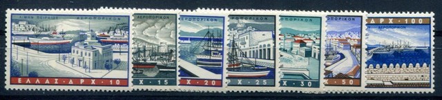 GRIECHENLAND 1958 674-680 ** POSTFRISCH TADELLOSER SATZ 100€(49761 GRIECHENLAND 1958 674-680 ** POSTFRISCH TADELLOSER SATZ 100€(49761
