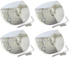 4x NEW Helo Chrome Bolt On Center Caps 6 3/16" for 20" Wheel ONLY HE357 821L160
