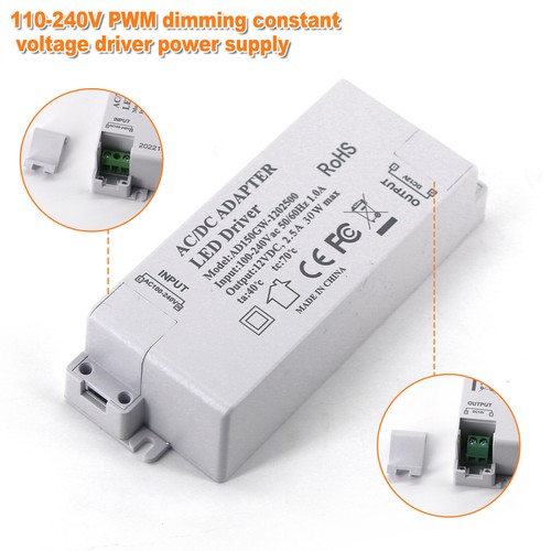 AC 240V to DC 12V 2.5A 30W Dimmable Transformer Power Supply LED Driver Adapter - Picture 2 of 7