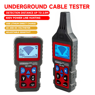 NF-826 Electrical Lines Detector Portable Wire Tracker Underground Cable Tester
