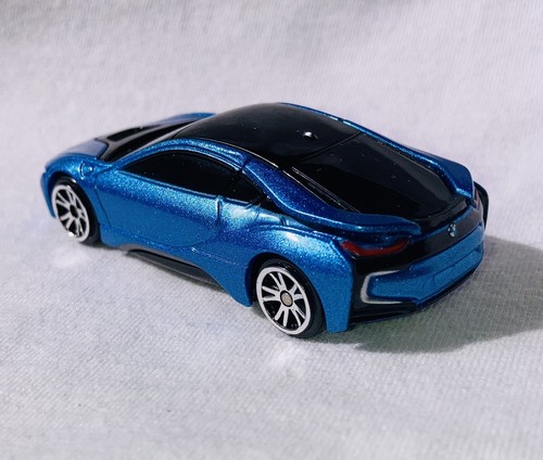 BMW i8 SPORTS CAR BLUE METALLIC 1:64 MOTOR MAX VERY NICE CAR LOOSE SEE PHOTOS - Picture 7 of 15