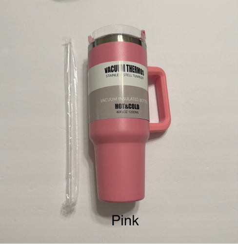 40oz Tumbler Cup with Handle & Straw -Stainless Steel Vacuum Insulated Mug/US - Picture 20 of 27
