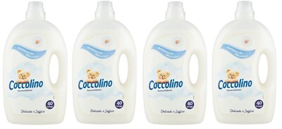 4x Coccolino Delicato e Soffice Verdünnter Weichspüler 40 Wäschen 3Lt