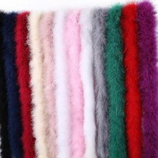 Fluffy Turkey Boa 50g Extra Thick Marabou Fluffy Boa Feather Trim 6 ft 2 Yards