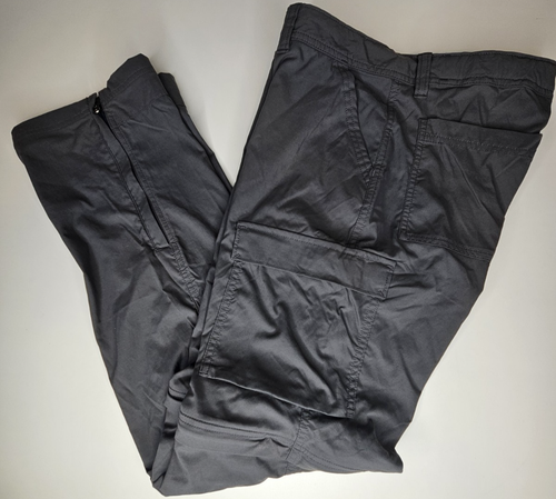 REI Boys Zip-Off Convertible Cargo Hiking Pants Size XL (18) Gray Nylon - Picture 2 of 10