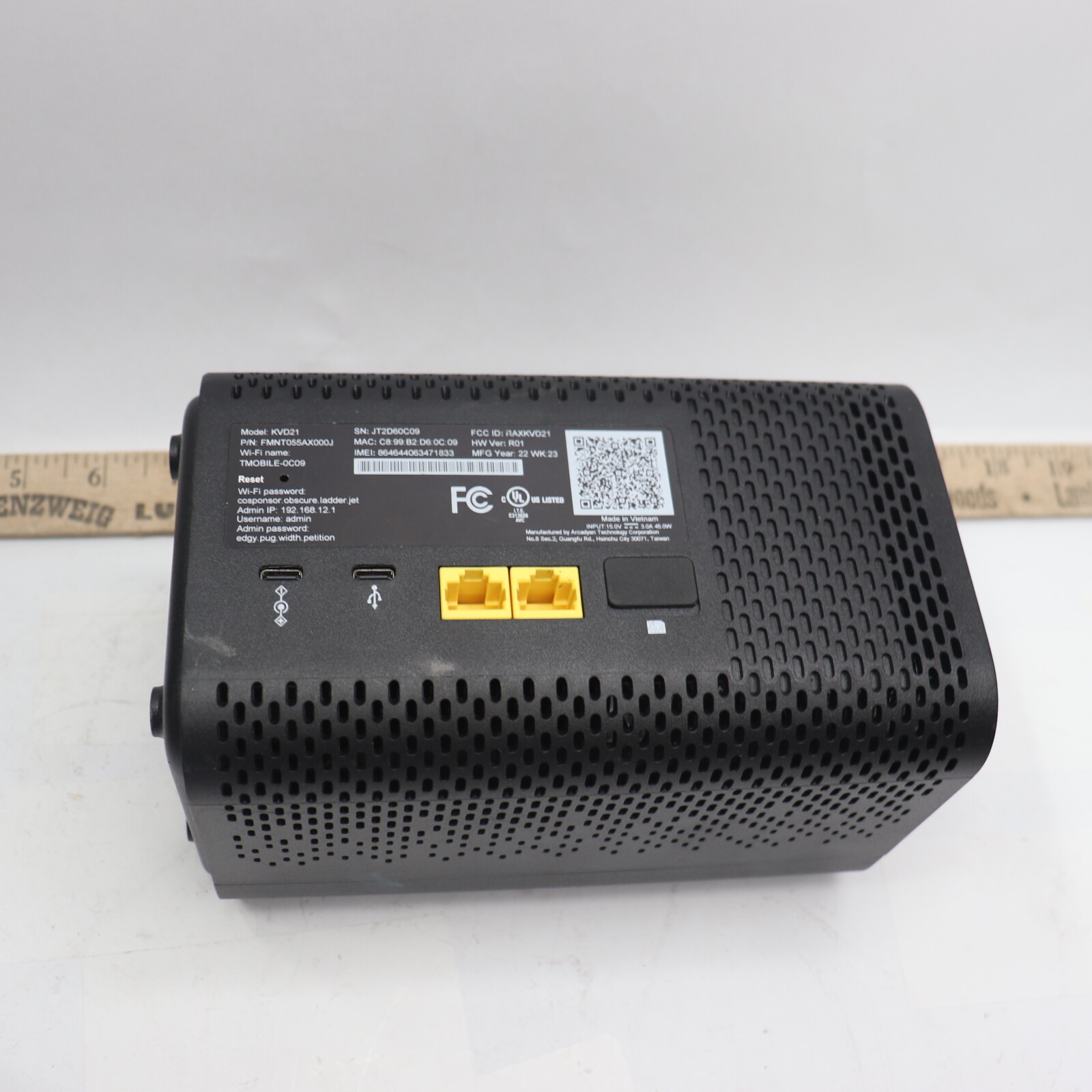 TMobile 5G Home WiFi Gateway Black KVD21 eBay