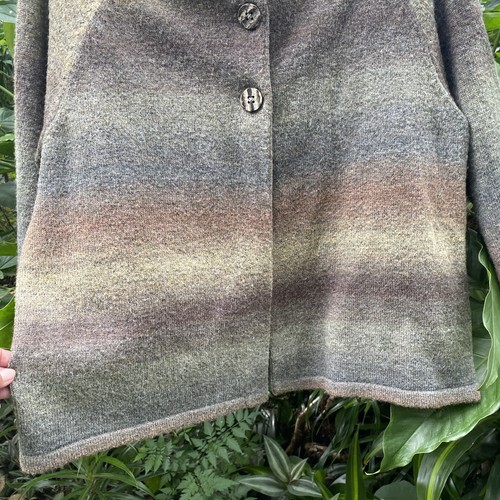 CROFT & BARROW Cardigan Women's L 3Button Front Sweater Lightweight Knit Top omb - Picture 6 of 13