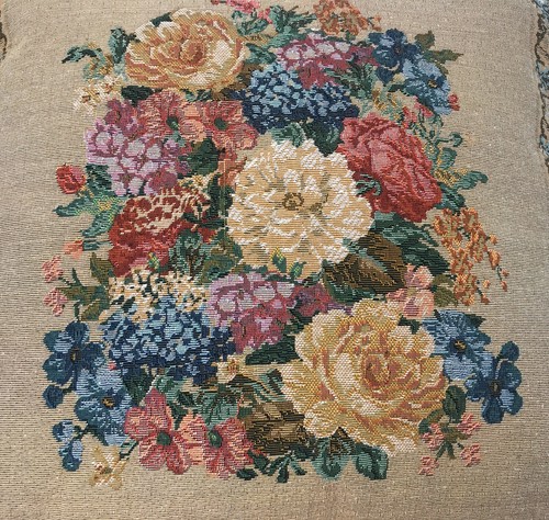Elegantes fundas de almohada de cojín tejido tapiz floral acogedor vintage de granja - Imagen 8 de 66