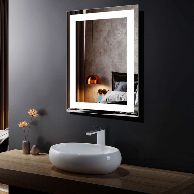Dp Home 24 Led Lighted Illuminated Bathroom Vanity Wall Mirror With Touch White Dp Home 24 Led Lighted Illuminated Bathroom Vanity Wall Mirror With Touch White