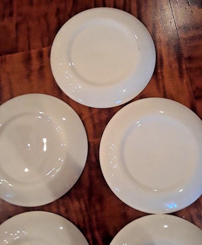 7 Taylor Smith Taylor 6 1/4" Bread & Butter Plates Silver Mist *Mint* - Picture 8 of 9