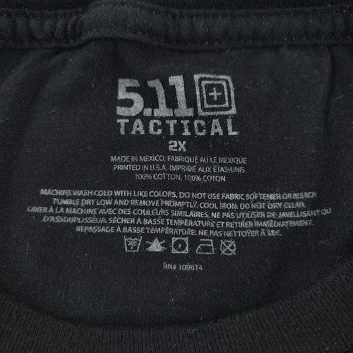 5.11 Tactical Shirt Herren Größe 2X schwarz Logo Adler Grafik T-Shirt Kurzarm Erwachsene - Bild 12 von 12