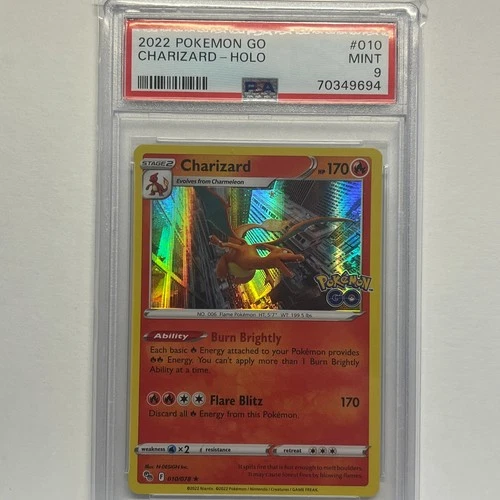 2022 Pokemon Go Charizard Holo #010 PSA 9 Mint