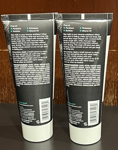 2 Freeman Exfoliated Scrub Mask. Charcoal Absorbs Oil Free Of Paraben, Sulfates - Picture 2 of 2
