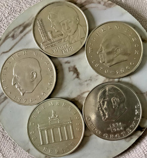 DDR Gedenkmünzen 5 20 Mark Konvolut