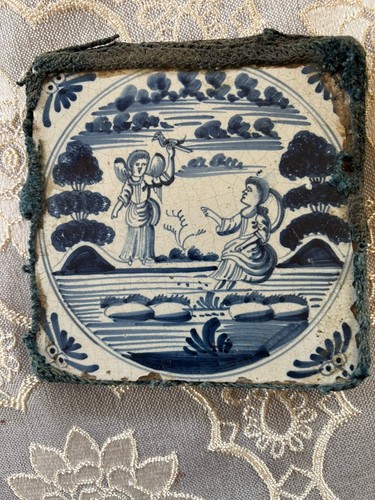 Antike Delfter Holländische Azuelo Fliese - Bild 1 von 3