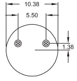 Set of 4 Trailer Air Springs Replace W01-358-8709 Hendrickson S-20900 S-21800 - Picture 5 of 6