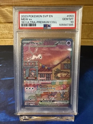 Pokemon Mew ex 151 Ultra-Premium Coll. Full Art Promo SVP EN 053 PSA 10 Gem Mint