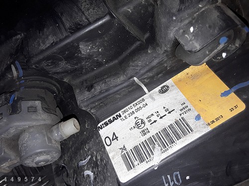 NISSAN NAVARA FRONTSCHEINWERFER (RHD) RECHTE SEITE 260105X00B 1LE23805504 2013 - Bild 9 von 9