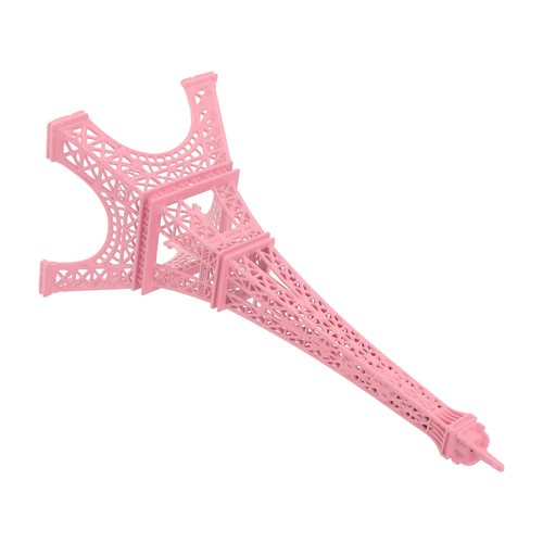 Intricate Pink Eiffel Tower Figurine Elegant Metal Decor for Office or Home - Afbeelding 11 van 24