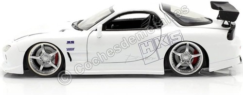 Jada Toys 253203065 Fast & Furious 1993 Mazda RX-7 1:24 Scale Tuning Model Openi - Foto 9 di 10