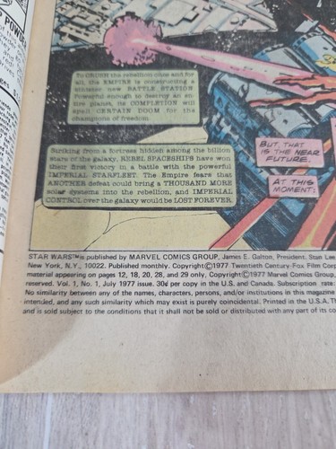 Star Wars #1 1st Print, Newsstand Marvel Comics 1977 First Appearance Ungraded - Picture 14 of 23
