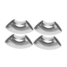  4 Pcs 90 Degree Mandrel Bend Elbow Car Modified Exhaust Pipe Tubing 1.75" OD