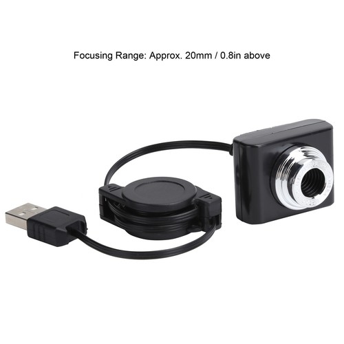 Webcam Clipon USB2.0 fotocamera con cavo retrattile risoluzione 640x 480 imaging - Foto 2 di 22