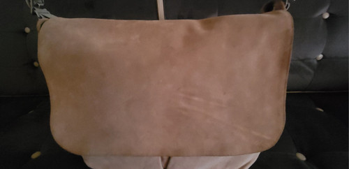 *EUC* Vtg GAP Messenger Laptop Shoulder Bag Canvas & Suede in Khaki Tan Brown - Picture 6 of 12