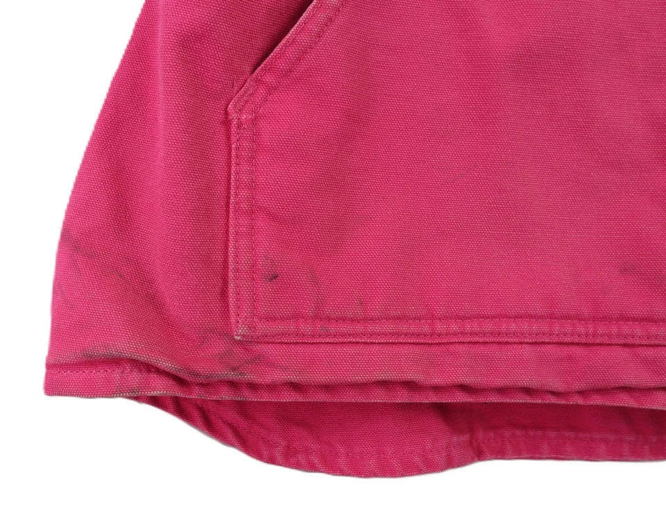Chaleco CARHARTT WV001 Para Mujer XL Rosa Pato Sherpa Forrado Calce Suelto Foto 4 de 4