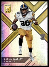 2018 Panini Elite Draft Picks Akrum Wadley Iowa Hawkeyes #147 B