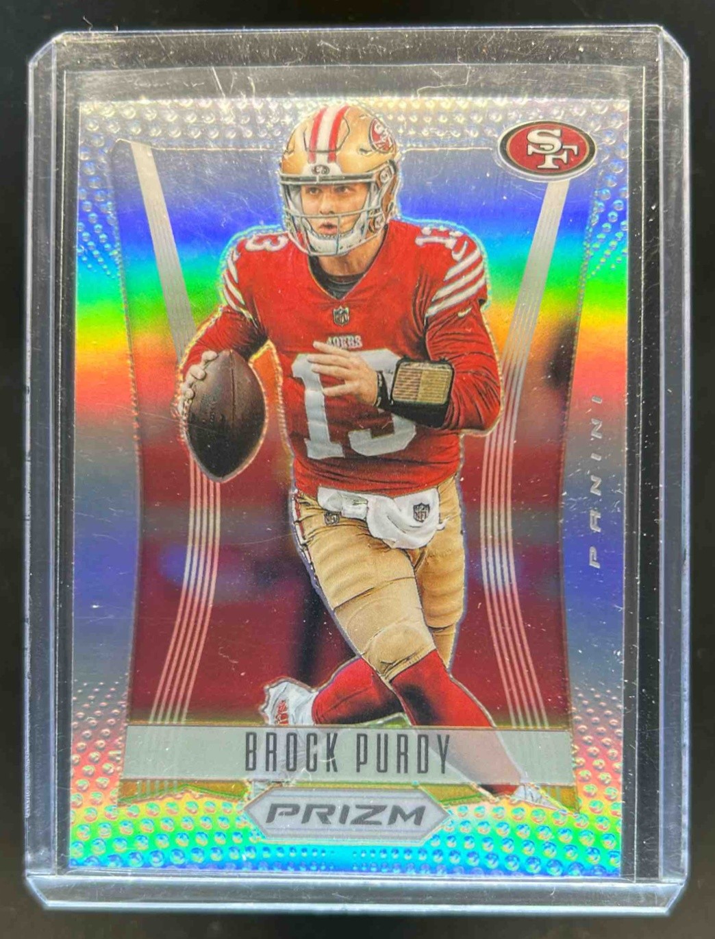 2023 Panini Prizm Brock Purdy Flashback Prizms Silver #PF-4 49ers