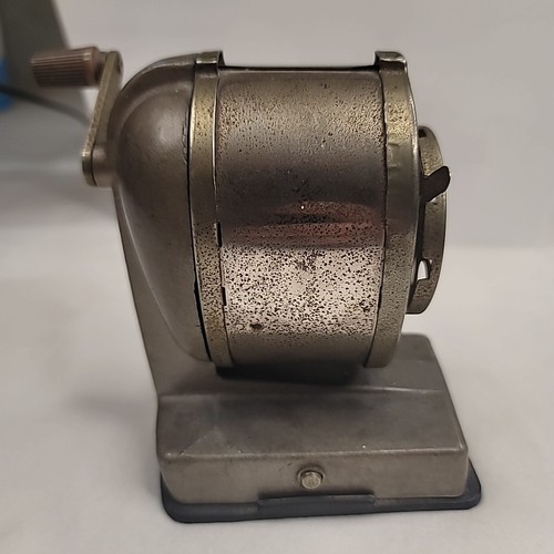 Vintage Boston Vakuumhalterung Klassenzimmer Metall Bleistiftspitzer mit 8 Löchern - Bild 3 von 4