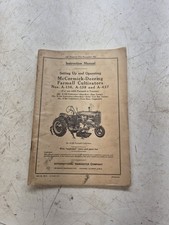 McCormick-Deering Farmall Cultivators A-136, A-138 A-437 Instruction Manual