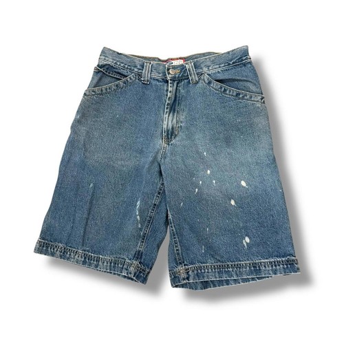 Medium Wash Paint Splatter Old Navy Denim Jort Shorts - Bild 1 von 4