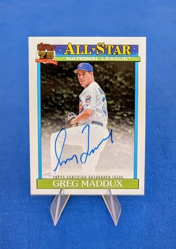 2026 Topps Series 1 Greg Maddux 1991 Topps Baseball Autographs (RAW)