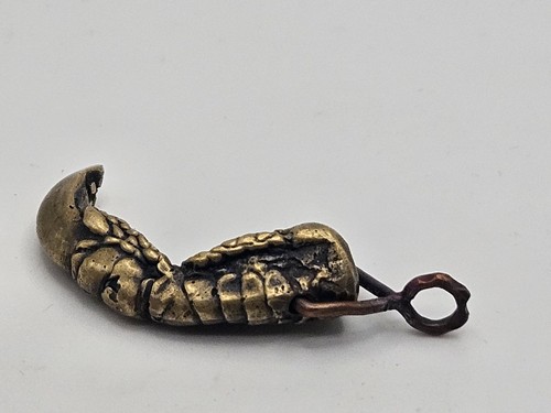 Artisan Brass Dragon Or Eagle Claw Pendant - Picture 5 of 13