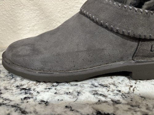 UGG Mckay Suede Sheepskin Gray Ankle Boots Booties Shoe Women’s Size US 7 - Picture 7 of 20