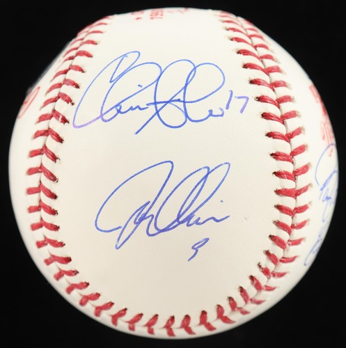 1990 World Series Cincinnati Reds Team Signed Baseball by 8 B. Larkin & E. Davis - Picture 3 of 7