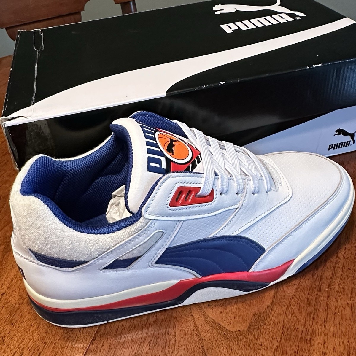 Puma Palace Guard OG Isiah Thomas Detroit Piston White Red