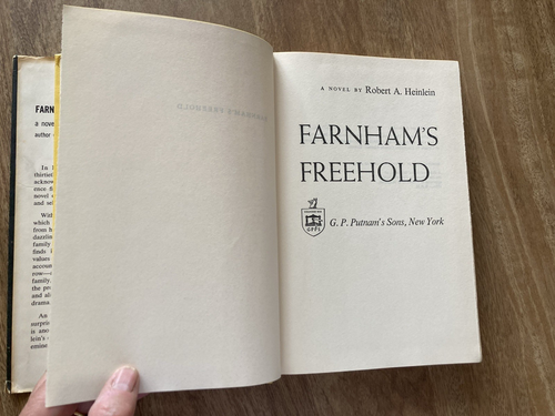 Farnham's Freehold Robert A Heinlein First Edition G P Putnams Book Club Edition - Picture 8 of 9