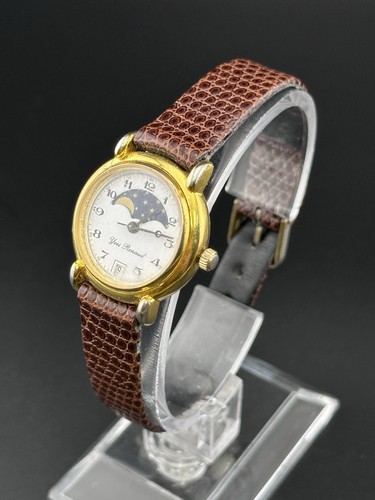 Rare Working Ladies Vintage Yves Renaud Moonphase Date Watch V1 - Picture 3 of 11