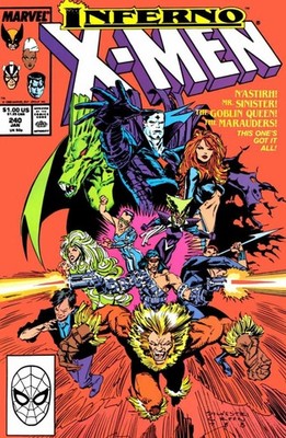 Uncanny X-Men (1963) # 240 (7.0-FVF) Inferno, Mr. Sinister, Goblin Queen 1989